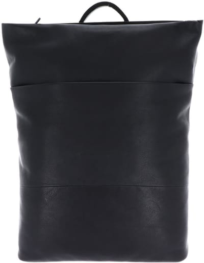 LEONHARD HEYDEN Leren laptop rugzak rugzak met laptopvak Hamburg RV-Rucksack 7080 Schwarz zwart