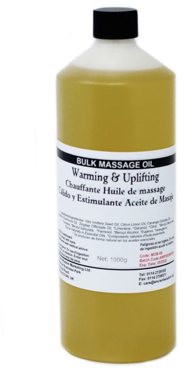 Massage & Bad Olie - 1kg - Warm en Opbeurend