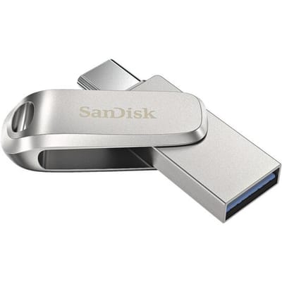SanDisk Ultra Dual Luxe USB-stick smartphone/tablet Zilver 64 GB USB-C 3.2 Gen 1