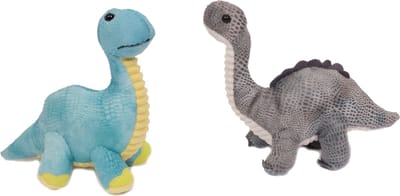 PIA Soft Toys - Set van 2 Pluche Dinosaurus Knuffels - 2 ass. - 20 cm