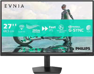 Philips Evnia 27M2N3500PF - 27 inch QHD IPS Gaming Monitor - 260Hz OC