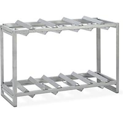 Vatenrek voor CEMO gevaarlijke stoffen depot 320 en 400, staal verzinkt, voor 2x 200 l of 3x 60 l vaten, B 1350 x D 520 x H 900 mm