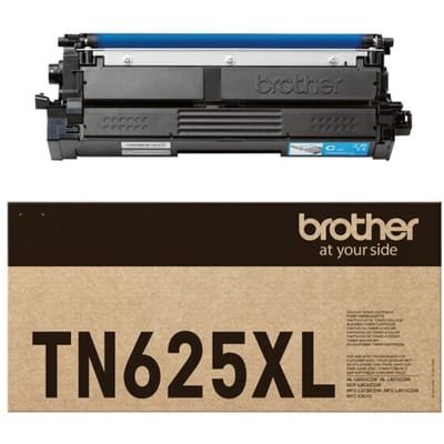 Originele Brother-toner TN-625XLC, tot 4500 pagina’s, losse verpakking, cyaan