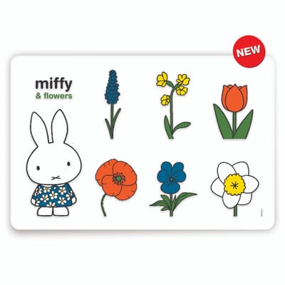 Placemat Nijntje en Bloemen - Placemat - Nijntje - Onderlegger - Nijntje placemat
