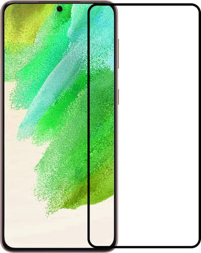 Screenprotector - Geschikt voor Samsung Galaxy S21 FE - Full Cover - Gehard Glas - Beschermglas - Tempered Glass - Screen Protector