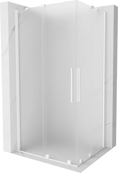 Mexen Velar Duo schuifdouchecabine 90 x 80 , ijs, wit - 871-090-080-32-20