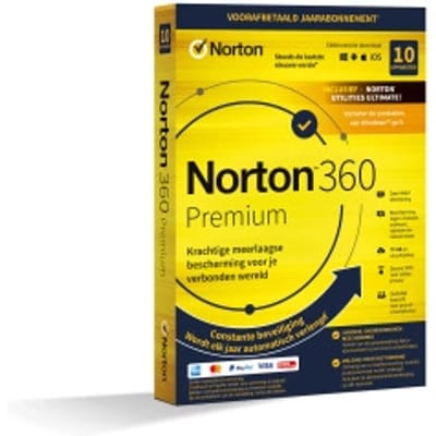 Norton Security Premium | 10 apparaten | 1 jaar | antivirus inbegrepen