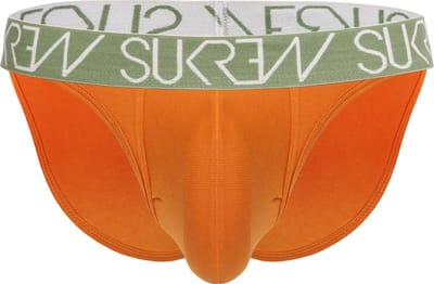 Sukrew Tanga Camel - Maat XS - Herenondergoed - Mannen Slip - Grote pouch