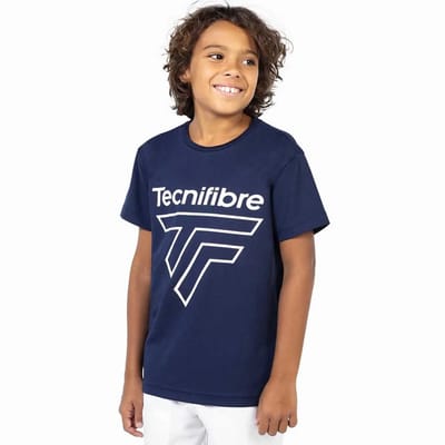 Tecnifibre Team Corpo T-shirt Met Korte Mouwen Blauw 6-8 Years Jongen