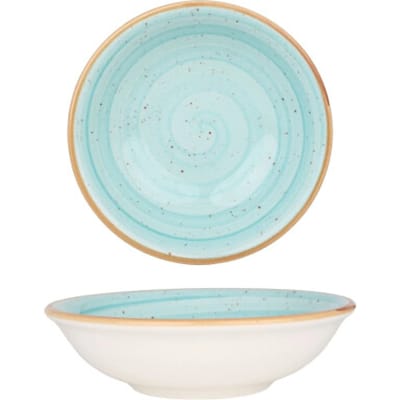 Bonna Diepbord - Aqua - Porselein - 13 cm (220cc) - set van 6