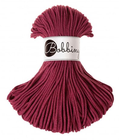 Bobbiny Junior 3mm Wine Red (wijnrood)