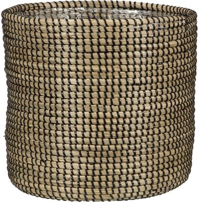 Mand Planter, Zwart, 24cm