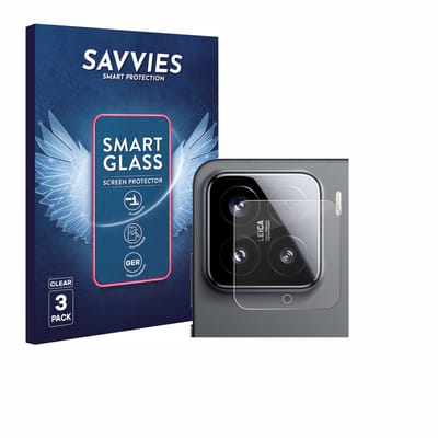3 Stuks Savvies Screenprotector - geschikt voor Xiaomi 15 (ALLEEN Camera Lens) - beschermfolie glas transparant