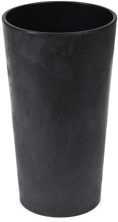 Black Concrete - Bloempot - Modern design - Duurzaam - Geometrisch