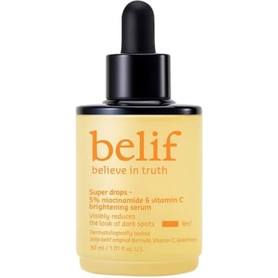 Belif Gezichtsserum Super Drops 5% Niacinamide & Vitamin C Brightening Serum Vitamine c-serum Dames 30 ml