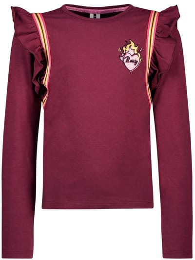 B.Nosy - Meisjes shirt Tess - Rood
