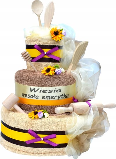 Unieke Handdoek Taart met Creatieve - Perfect Gift