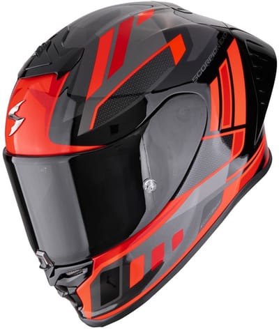 Scorpion EXO-R1 Evo II Vital Black Silver Red - Integraalhelm - Maat XL - Motorhelm - ECE 22-06 gekeurd