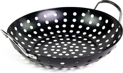 YAKINIKU Groentepan - RVS - Zwart - Diameter 28,5 cm - BBQ Accessoire Kamado