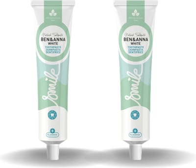 BEN&ANNA - Toothpaste Smile with Fluoride White - 75ml - 2 Pak