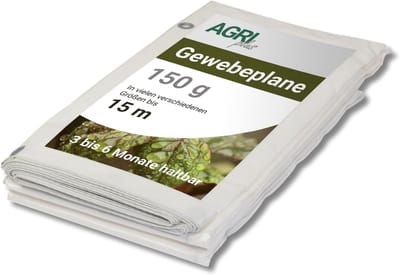 Waterdicht Zeil - Beschermhoes Buiten - Universeel Buiten Gebruik - Stabiel Scheurvast Materiaal - 4 x 4 Meter - Wit