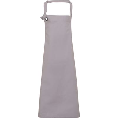 Premier Unisex Calibre Heavy Cotton Canvas Bib Apron (Zilver)