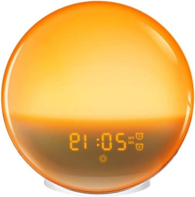 Wekker met Zonsopgang Simulatie - Multikleur - Dubbele Alarmfunctie - FM-radio - Voor Thuisgebruik