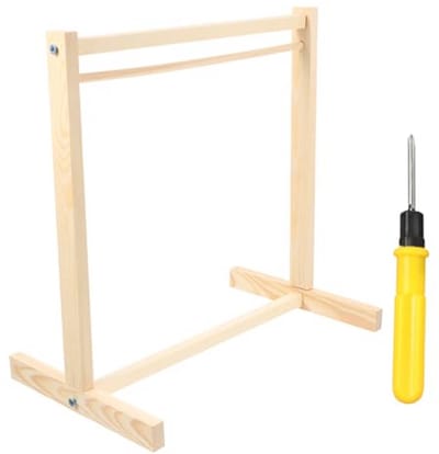 Poppenkledingkast Houten Kledingrek voor Poppenhuis - Miniatuuraccessoires voor Kinderen