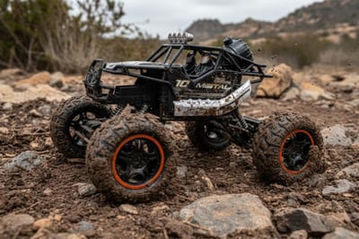 rc car Monster Truck RC Rock Ranger Terreinwagen Oplaadbare radiografisch bestuurbare auto off-road rock crawler, monstertruck met mist, rookspray, speelgoed