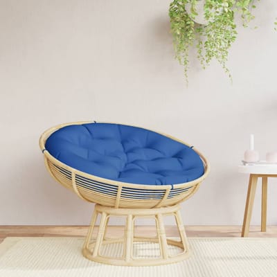 vidaXL - Zitkussen - rond - Ø - 100x11 - cm - oxford - stof - koningsblauw