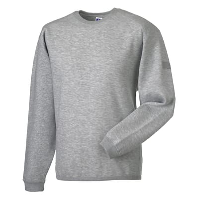 Russell Werkkleding Heren Bemanning Hals Set In Sweatshirt Top (Licht Oxford)