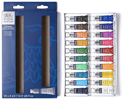 Waterverf Set voor Beginners - 20 Kleuren met Uitstekende Transparantie en Kleurnuance