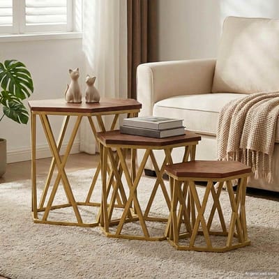 vidaXL - Salontafels - Bruin - 55 - x - 55 - x - 50 - cm - Massief - Mango - Hout