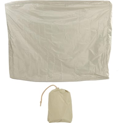 Stofhoes voor Pingpongtafel 190 Zilveren Coating Waterdichte Tafeltennishoes voor Buitenplaats 155x75x150cm / 61.0x29.5x59.1in beige