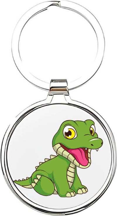 Akyol - Krokodillen Sleutelhanger - krokodil - dierenliefhebbers - croc - dierentuindieren - kaaiman - danger - roofdier - reptiel - aligator - gavialen - krokodilachtigen dieren - dierentuin - Dino - safari - crocodile - 4 x 7,5 CM