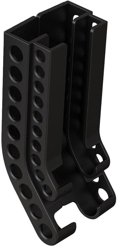 Batterij Dispenser - Batterijhouder Organizer - Batterijen Opbergen - Eenvoudig Schuifontwerp - 10 AA 10 AAA - Zwart
