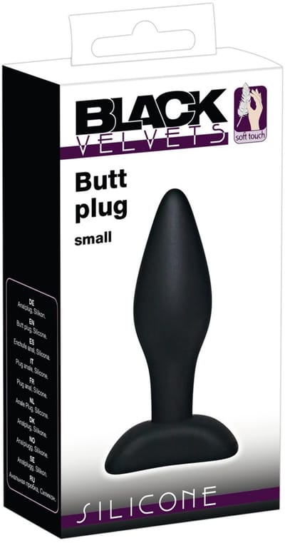 Black Velvets Zwarte Siliconen ButtPlug