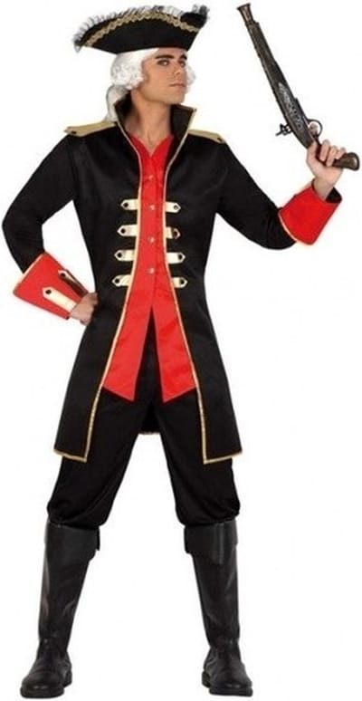 Kapitein piraat William verkleed kostuum jas voor heren - Verkleedkleding piraten - carnaval M/L