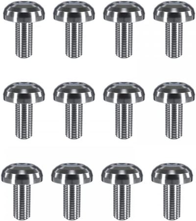 12Pcs Fiets Disc Bevestiging Schroeven - M5x10mm Ti Titanium Rembouten Voor Mountain Racefiets - MTB Accessoires