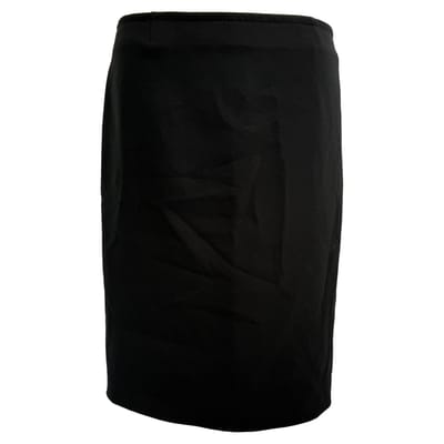 Joseph midi kokerrok in zwart polyester