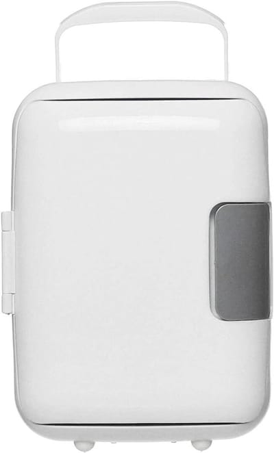 Mini Koelkast - Draagbare Koeler - Dranken Koelen - Energiezuinig Ontwerp - 4 Liter - Wit