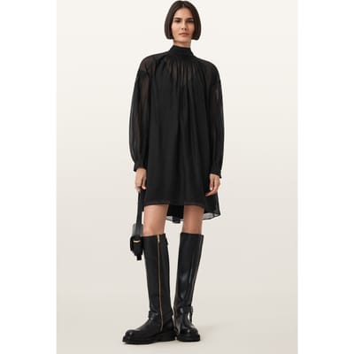 AllSaints Pearla Dress Black Taglia: 2 | Maxi abiti Outlet | Donna | Nero