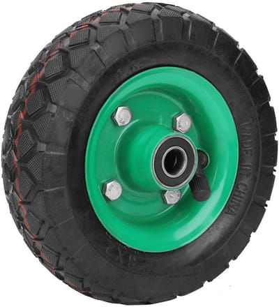 Allecto - Opblaasbare banden - 6 inch luchtbanden - Draagvermogen 250 kg - Industrieel - Voor kruiwagen en trolley - 36 psi