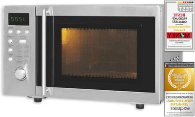 Magnetron met Grill - Onderbouw model - Snel Garen - Geïntegreerde grillfunctie - 20 liter inhoud - Zilverkleurig
