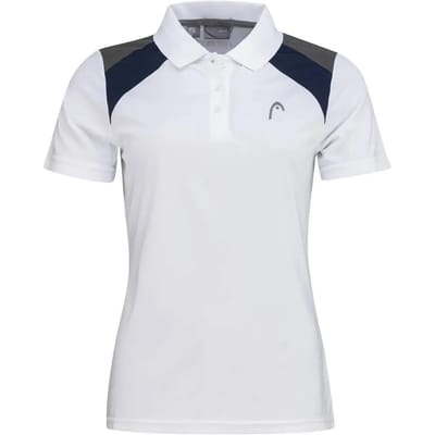 HEAD Poloshirt Club 22 Tech Dames Wit
