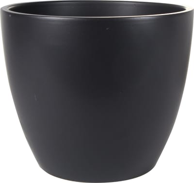 Ter Steege Bloempot - zwart - glans - Scandinavisch - 33 x 28 cm - plantenpot