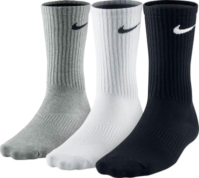 Nike Sokken - Unisex - wit/zwart/grijs Maat M