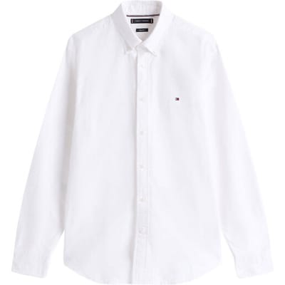 Tommy Hilfiger Solid Heritage Oxfor Overhemd, Ybr - Streetwear - Volwassen