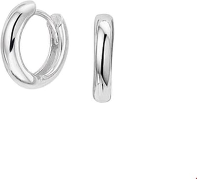 Huiscollectie klapoorring 2,0 Mm Zilver Gerhodineerd Glanzend