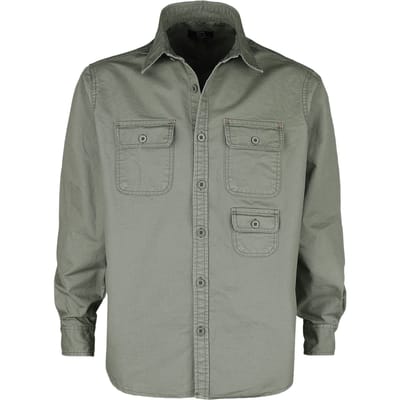 R.E.D. by EMP Longsleeve - Shirt met lange mouwen in legerstijl - S tot M - voor Mannen - groen